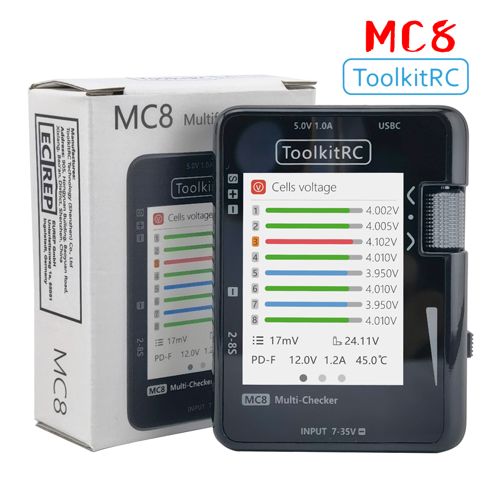 Pwm Charge Controller - ToolkitRC MC8 SC100 Mini Verificador de