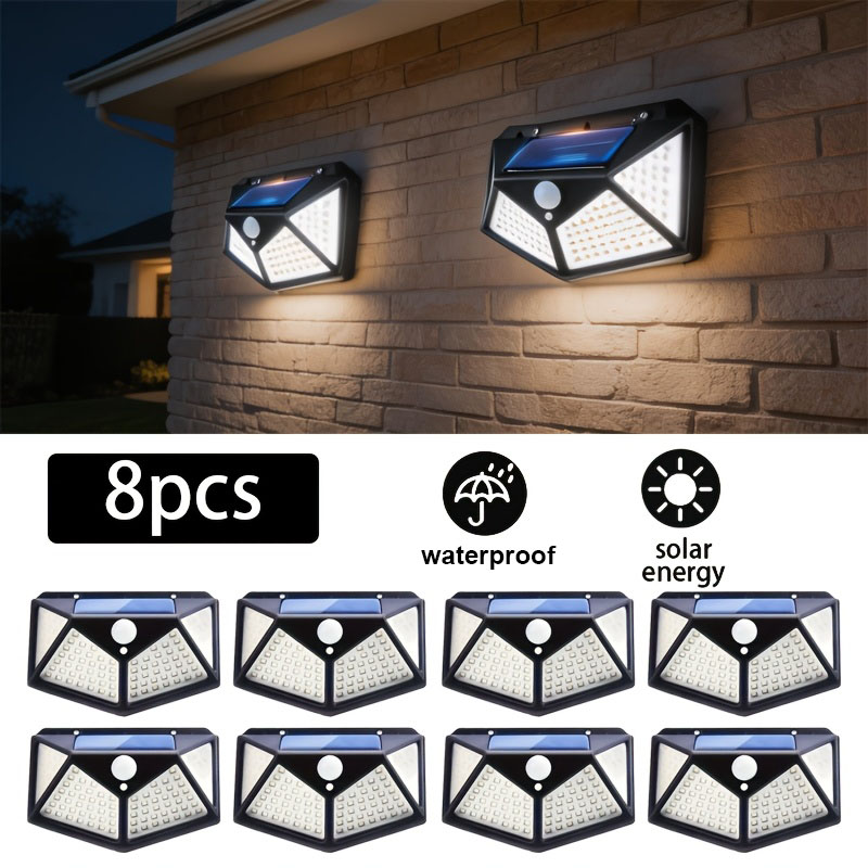 Waterproof Junction Box Solar - 1~8 Piezas de Luces Solares de
