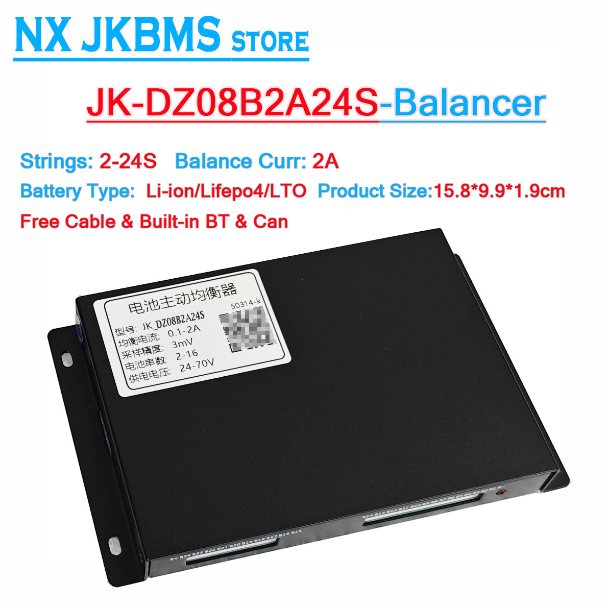 Jkbms balanceador B2A16S 2a JK - Battery Equalizer Balancer reseña y precio