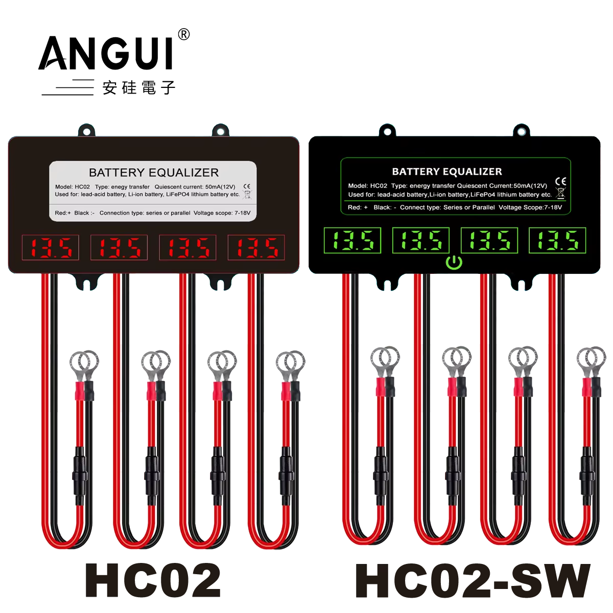 ANGUI 12/24/36/48V HC02 Interr - Battery Equalizer Balancer reseña y precio