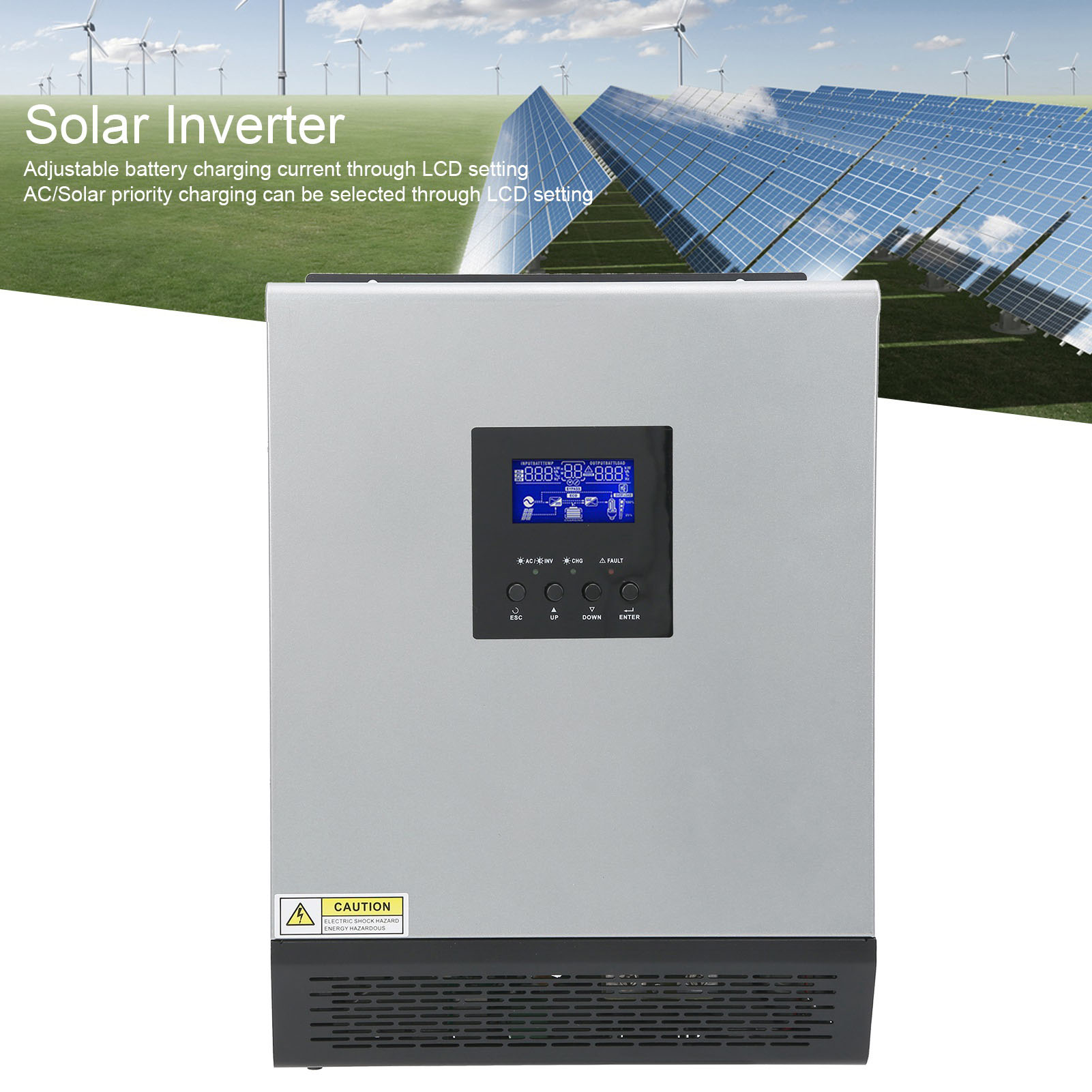 Inversor Solar Híbrido de 3KVA - Pwm Charge Controller reseña y precio
